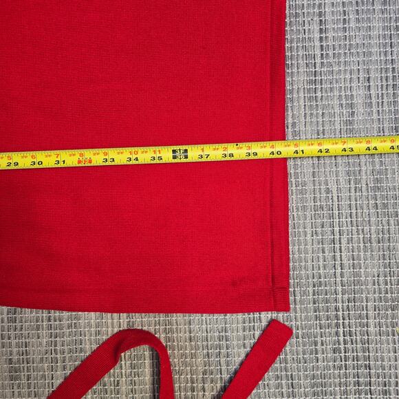 Amanda Charles Sweater Knit Wrap Dress Womens X-Large Red Holiday Christmas - Picture 7 of 10